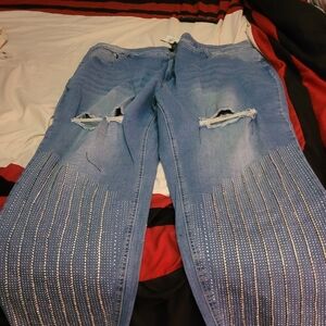 Rhinestone jeans